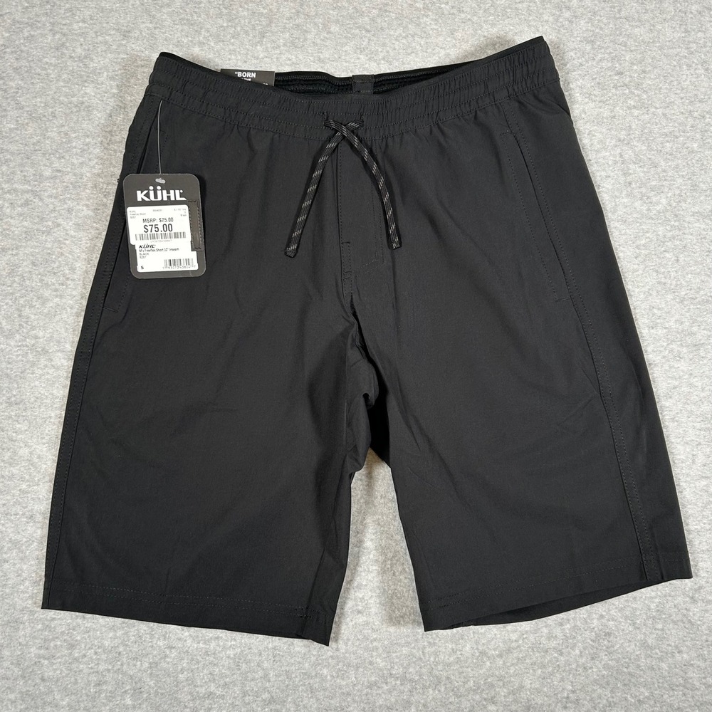 Kuhl Freeflex Shorts Men's Small Black 10" Inseam Lightweight‎ Hike Training NEW